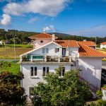 Exterior view of Nordés Surfhouse with terrace and garden in Ferrol Galicia, surf accommodation near beaches